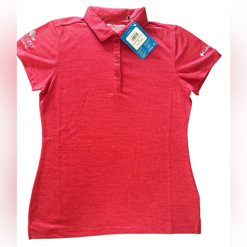 Columbia Omni-Wick Women’s Golf Polo in Reddish Pink - Size S